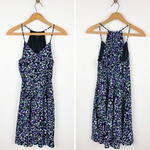 Express Women’s Purple Floral Sleeveless Mini Dress Sz 6